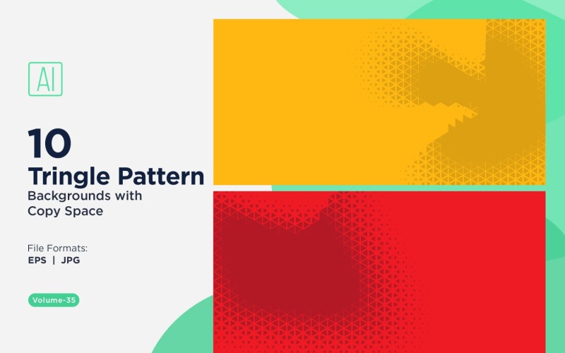 Dynamic Triangles Pattern Background for Creative Projects 35