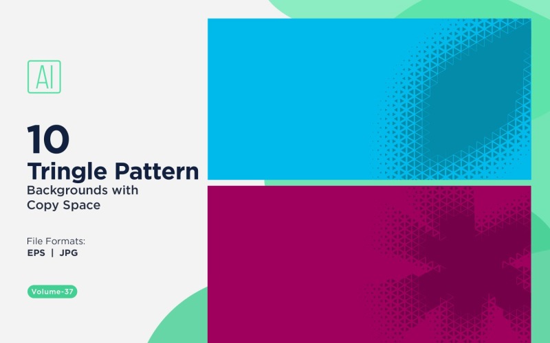 Dynamic Triangles Pattern Background for Creative Projects 37