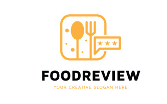 Food Review Logo Design Template