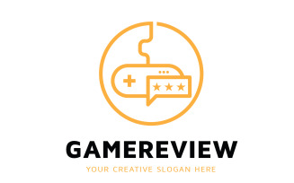 Game review Logo Design Template