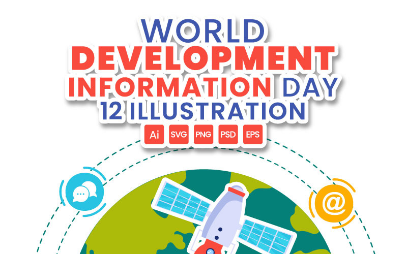 12 World Development Information Day Illustration