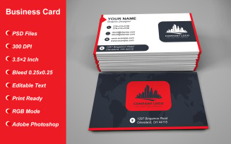 Visiting Card - Business Card - E-card Template with Customizable Designs - 458