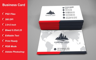 Visiting Card - Business Card - E-card Template with Customizable Designs - 460