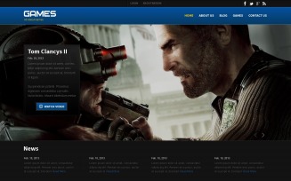 Games Responsive Website Template
