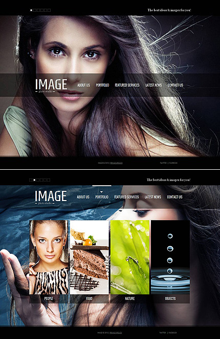 Photo Studio Premium Photo Gallery Theme Big Screenshot Photo Studio Photo Gallery Template MotoCMS