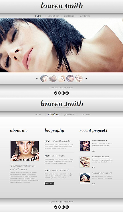 Photographer Portfolio Photo Gallery Template MotoCMS