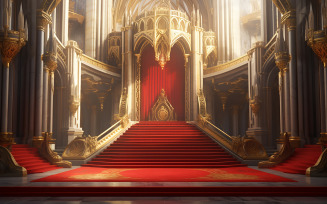 a realistic fantasy interior of the royal palace