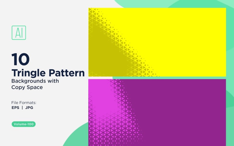 Dynamic Triangles Pattern Background for Creative Projects 100