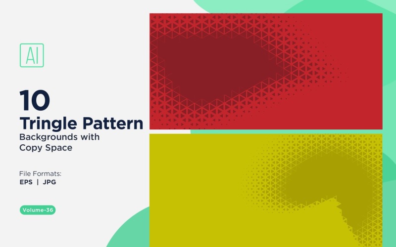 Dynamic Triangles Pattern Background for Creative Projects 36