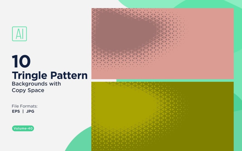 Dynamic Triangles Pattern Background for Creative Projects 40