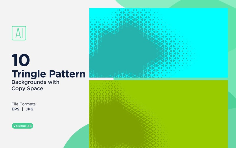 Dynamic Triangles Pattern Background for Creative Projects 48