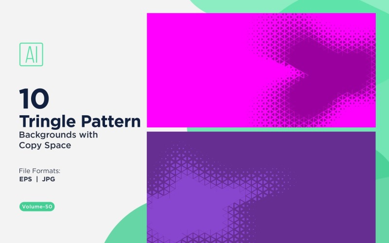 Dynamic Triangles Pattern Background for Creative Projects 50