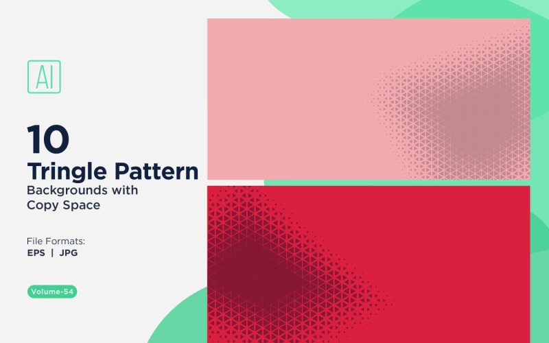 Dynamic Triangles Pattern Background for Creative Projects 54