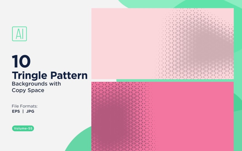 Dynamic Triangles Pattern Background for Creative Projects 55