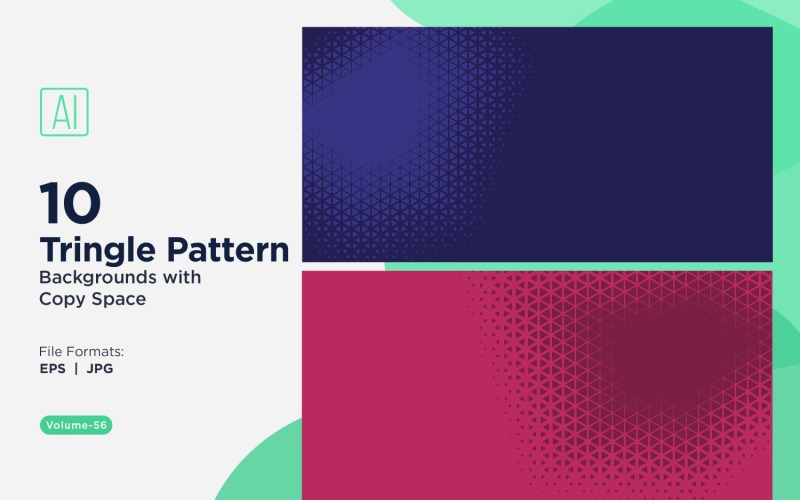 Dynamic Triangles Pattern Background for Creative Projects 56