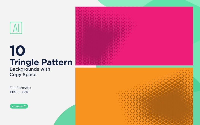 Dynamic Triangles Pattern Background for Creative Projects 61