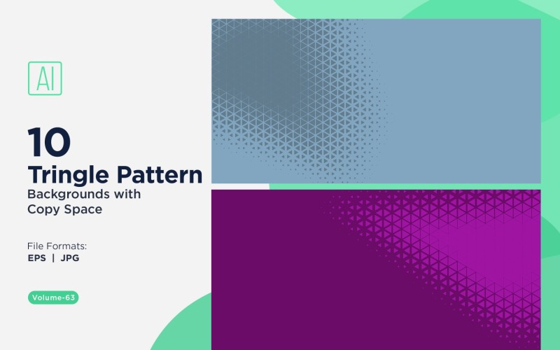 Dynamic Triangles Pattern Background for Creative Projects 63