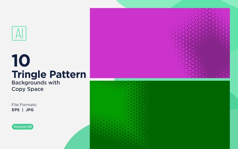 Dynamic Triangles Pattern Background for Creative Projects 65