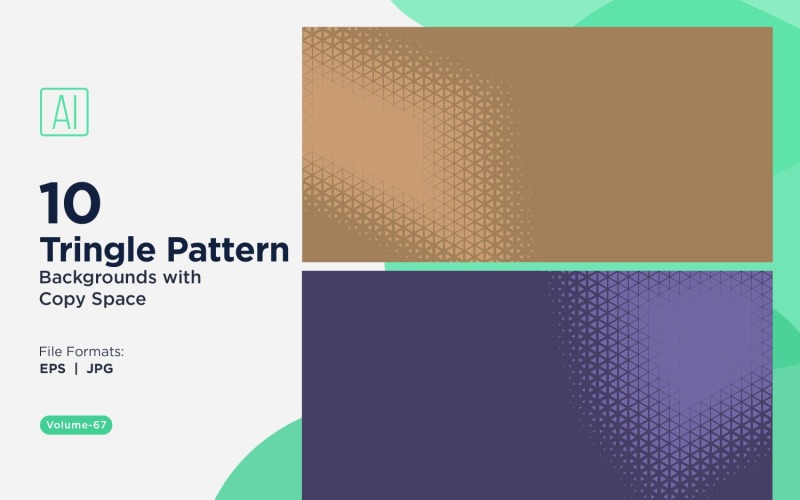 Dynamic Triangles Pattern Background for Creative Projects 67