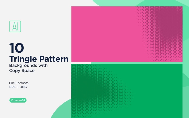 Dynamic Triangles Pattern Background for Creative Projects 74