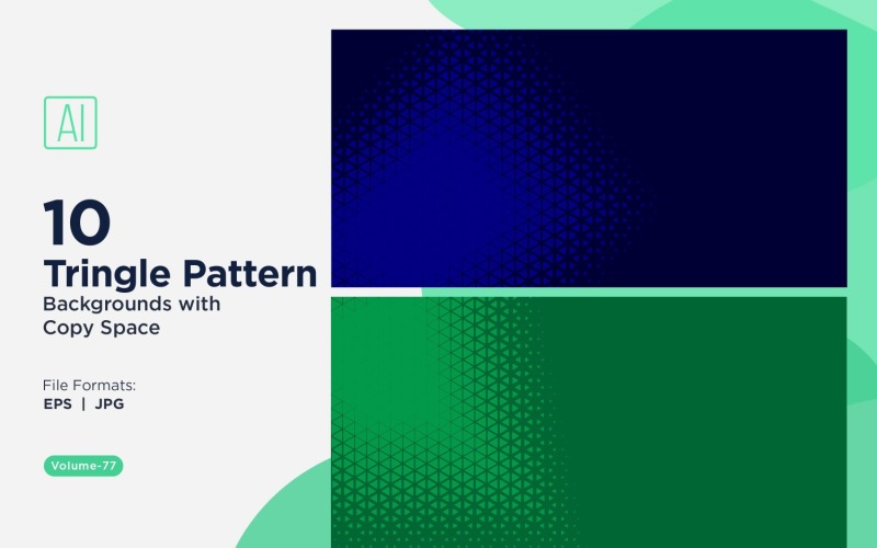 Dynamic Triangles Pattern Background for Creative Projects 77