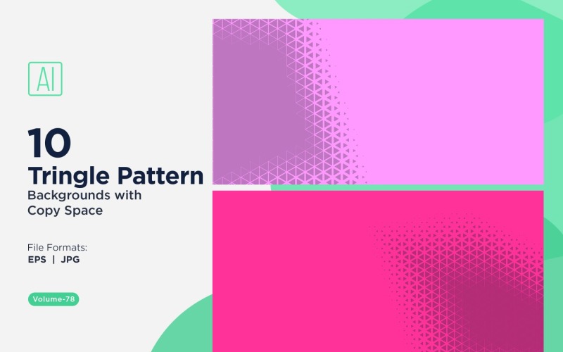 Dynamic Triangles Pattern Background for Creative Projects 78