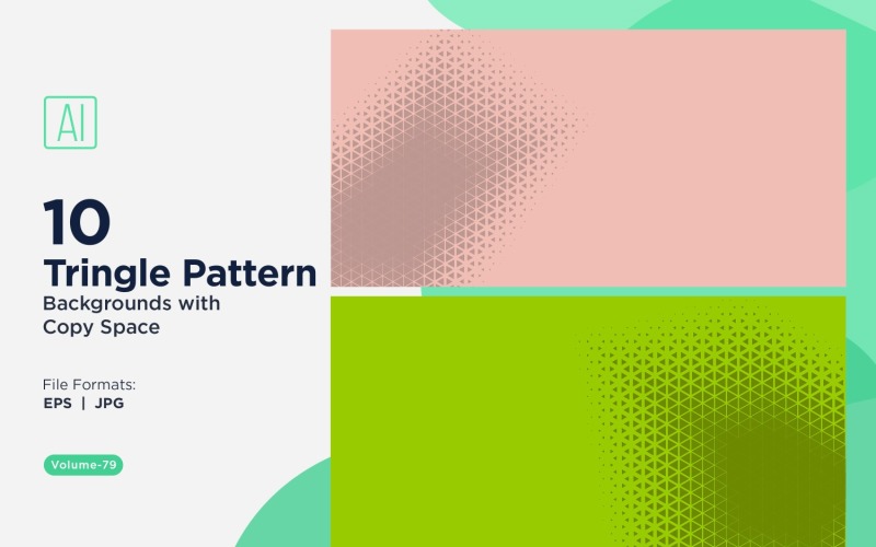 Dynamic Triangles Pattern Background for Creative Projects 79