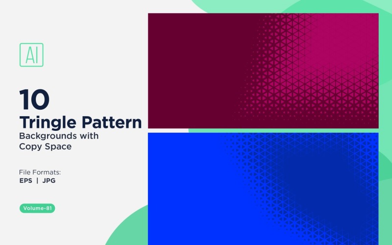 Dynamic Triangles Pattern Background for Creative Projects 81