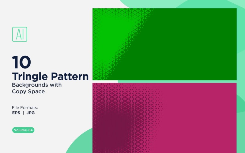 Dynamic Triangles Pattern Background for Creative Projects 84