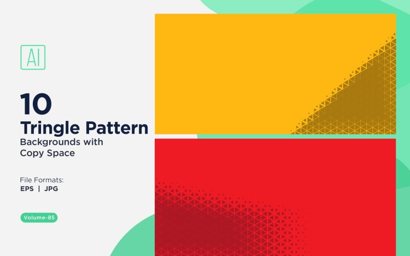 Dynamic Triangles Pattern Background for Creative Projects 85