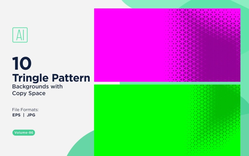 Dynamic Triangles Pattern Background for Creative Projects 86