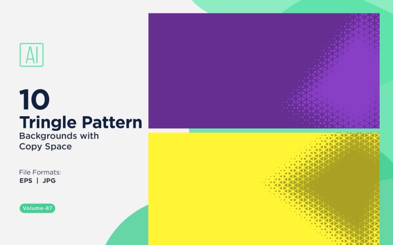 Dynamic Triangles Pattern Background for Creative Projects 87