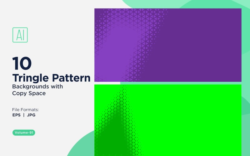 Dynamic Triangles Pattern Background for Creative Projects 91