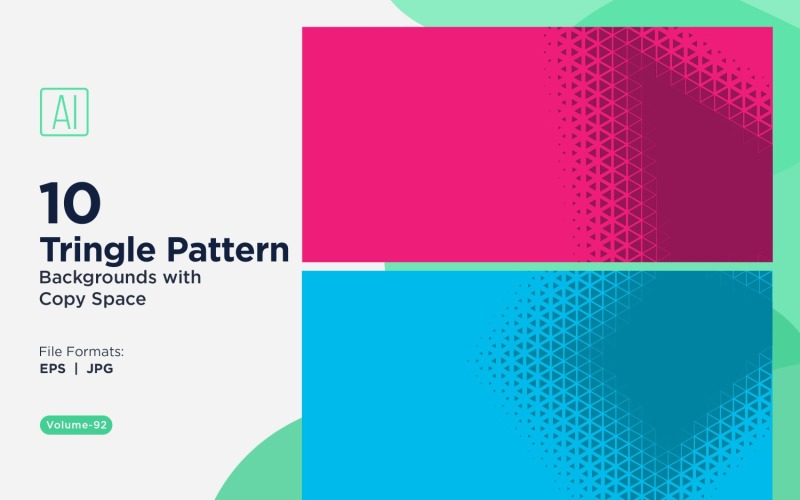 Dynamic Triangles Pattern Background for Creative Projects 92