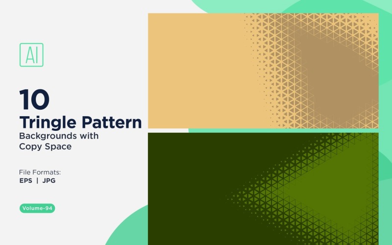 Dynamic Triangles Pattern Background for Creative Projects 94