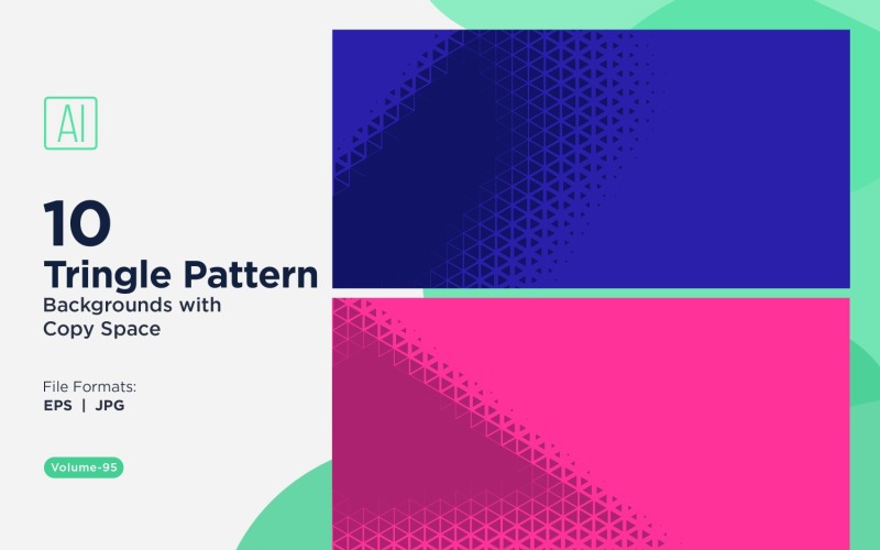 Dynamic Triangles Pattern Background for Creative Projects 95