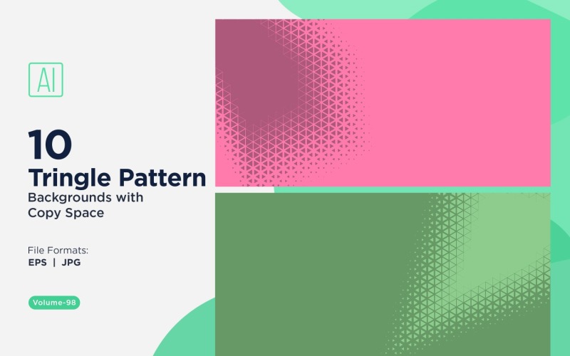 Dynamic Triangles Pattern Background for Creative Projects 98