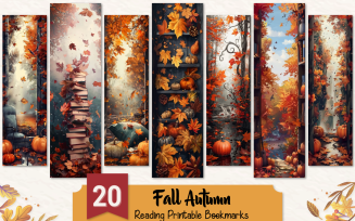 Fall Autumn Reading Printable Bookmarks