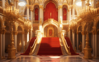 fantasy interior of the royal palace