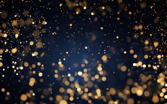 abstract background with gold stars particles