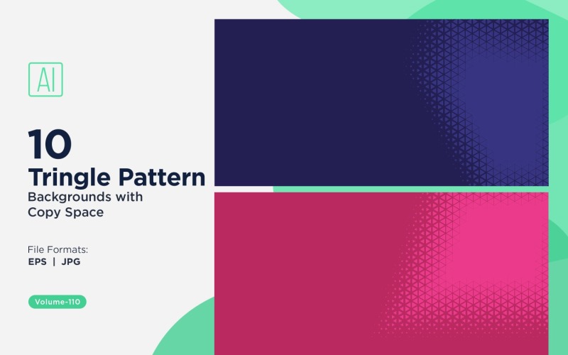 Dynamic Triangles Pattern Background for Creative Projects 110