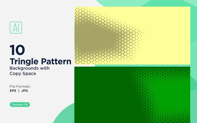 Dynamic Triangles Pattern Background for Creative Projects 115