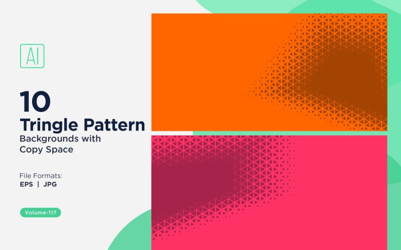 Dynamic Triangles Pattern Background for Creative Projects 117