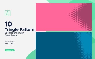 Dynamic Triangles Pattern Background for Creative Projects 118