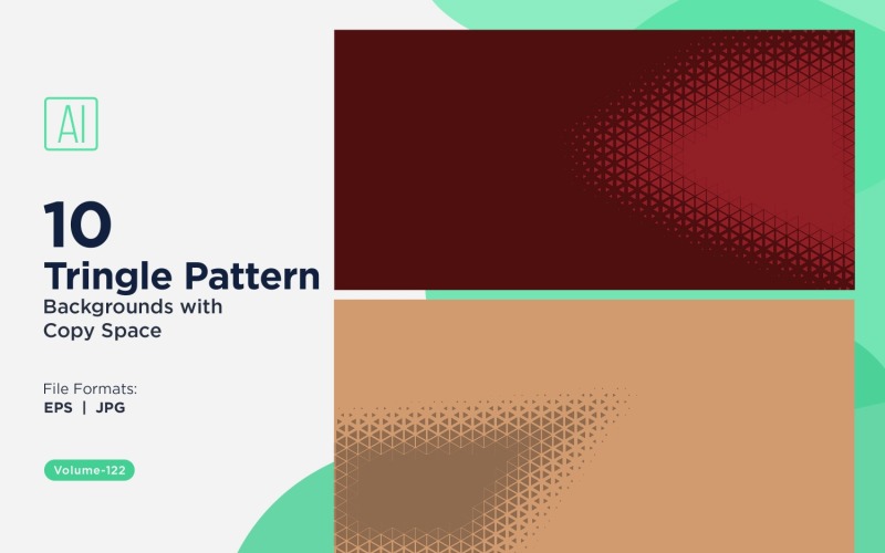 Dynamic Triangles Pattern Background for Creative Projects 122