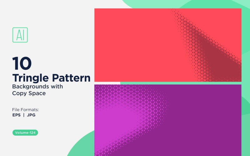 Dynamic Triangles Pattern Background for Creative Projects 124