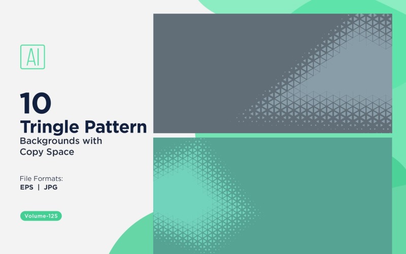 Dynamic Triangles Pattern Background for Creative Projects 125