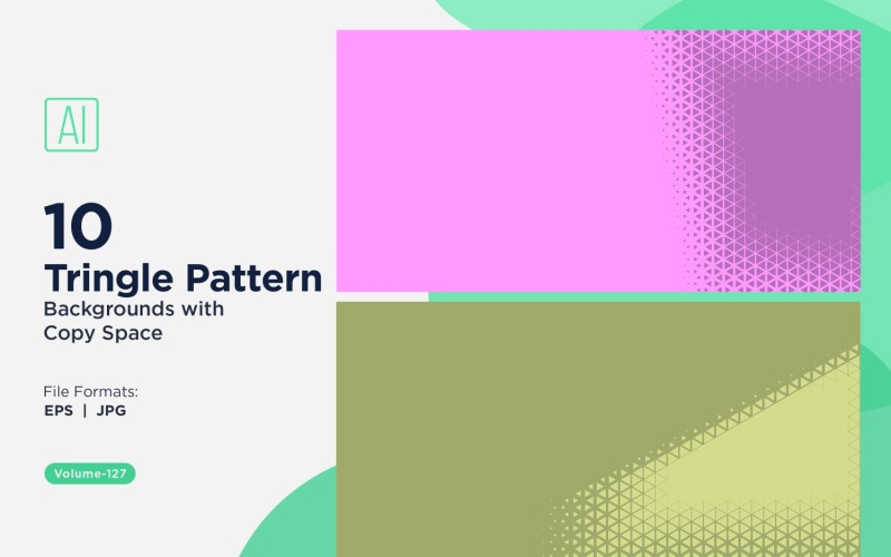 Dynamic Triangles Pattern Background for Creative Projects 127