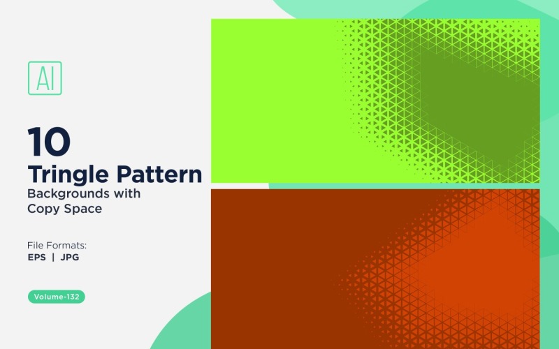 Dynamic Triangles Pattern Background for Creative Projects 132