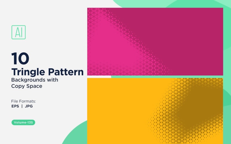 Dynamic Triangles Pattern Background for Creative Projects 135